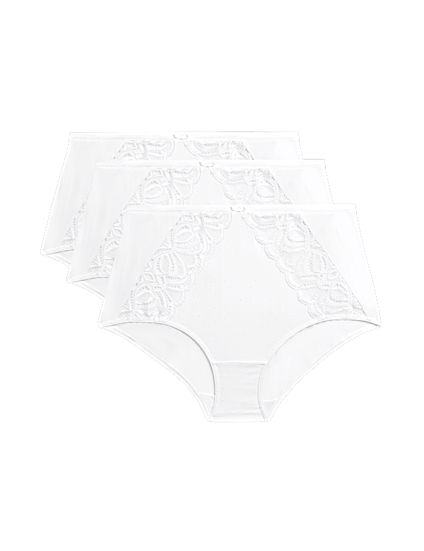 3pk Amelia Lace Full Briefs