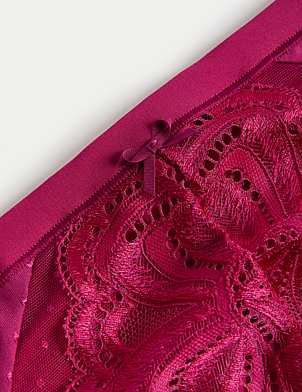 3pk Amelia Lace High Leg Knickers