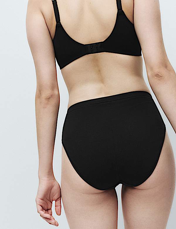 2pk Amelia Lace Cotton Rich Shaping Knickers - FR