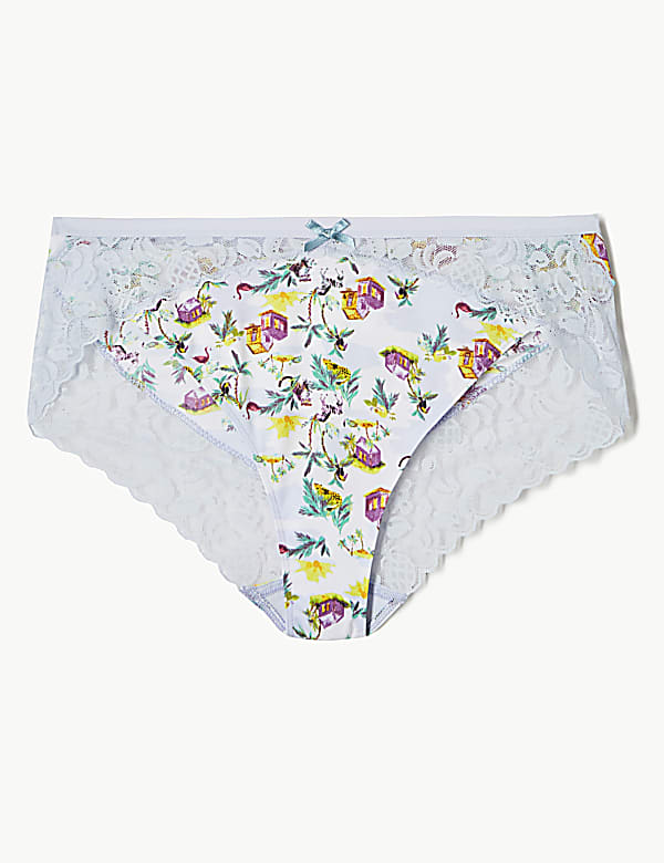 Fruit Lace Printed High Leg Knickers