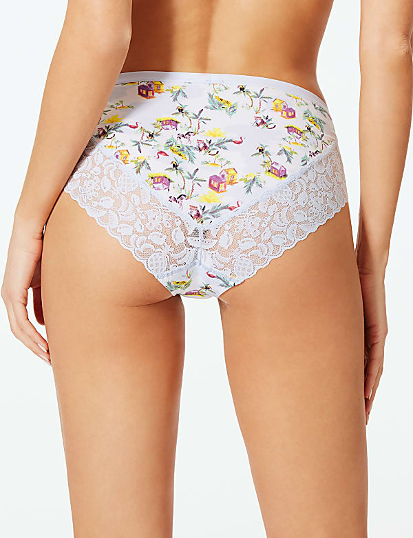 Fruit Lace Printed High Leg Knickers
