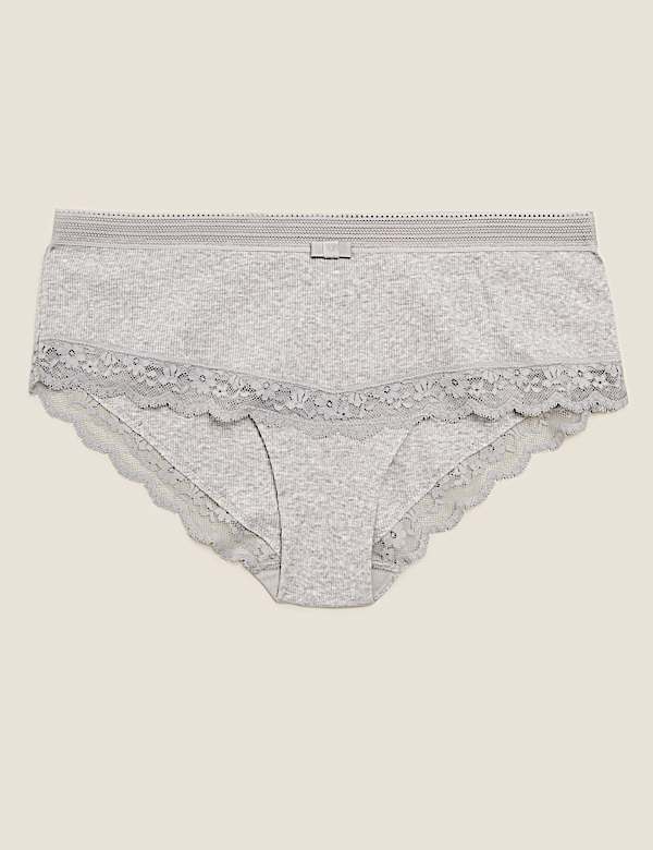 Cotton Mix Lace Low Rise Knickers