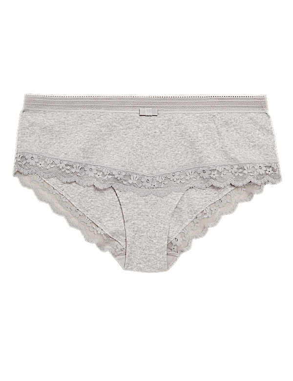 Cotton Mix Lace Low Rise Knickers