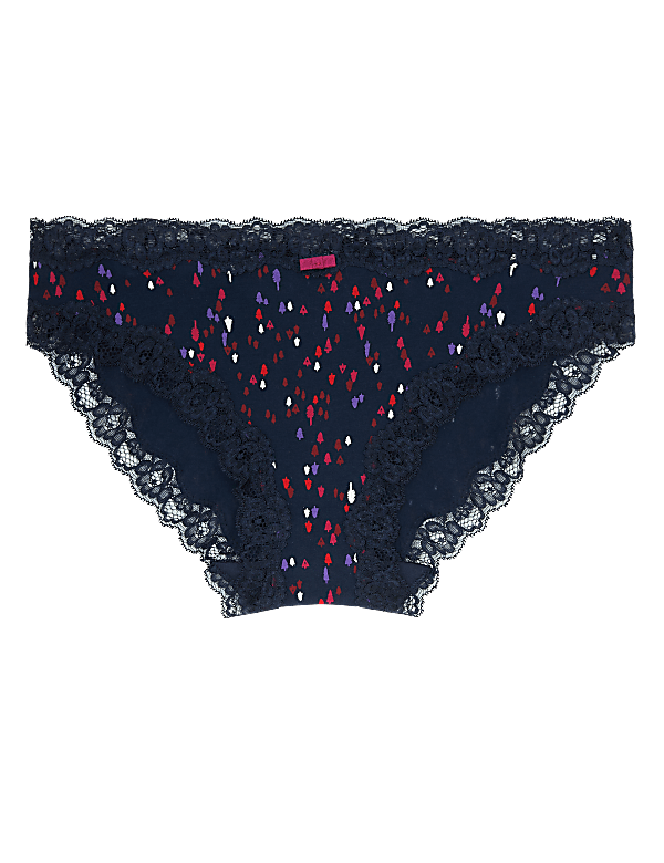 Christmas Tree Print Bikini Knickers