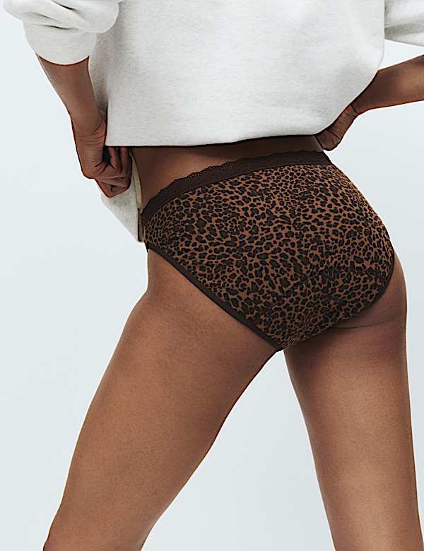 3 Pack Cotton Rich Period High Leg Knickers - CZ