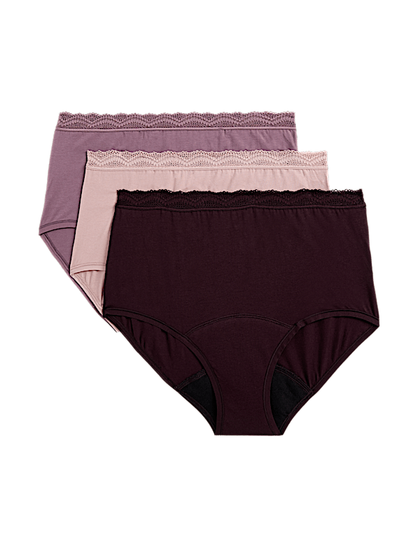 3pk Heavy Absorbency Period Full Briefs