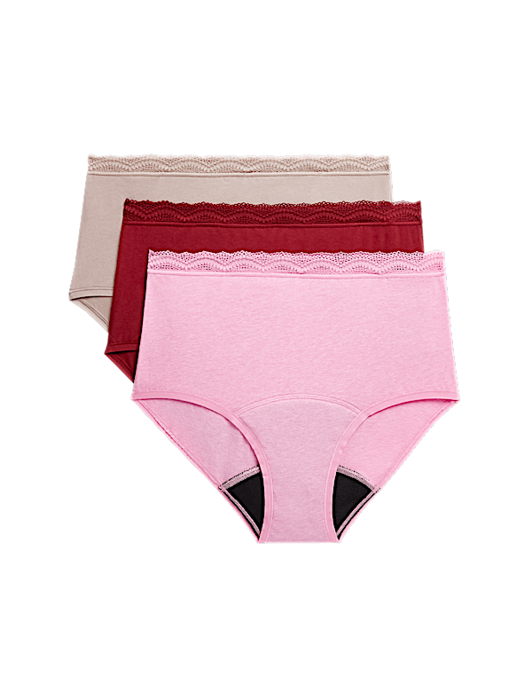 3pk Heavy Absorbency Period Full Briefs