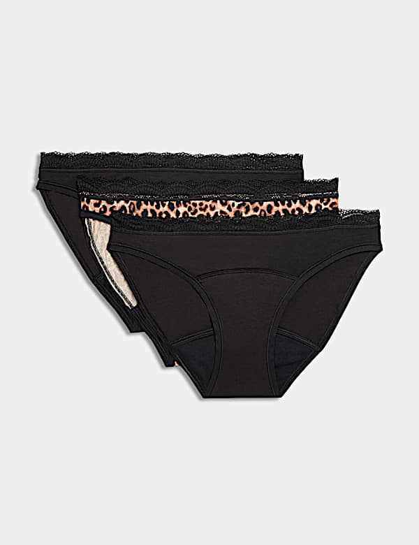 3pk Heavy Absorbency Period Bikini Knickers - VN