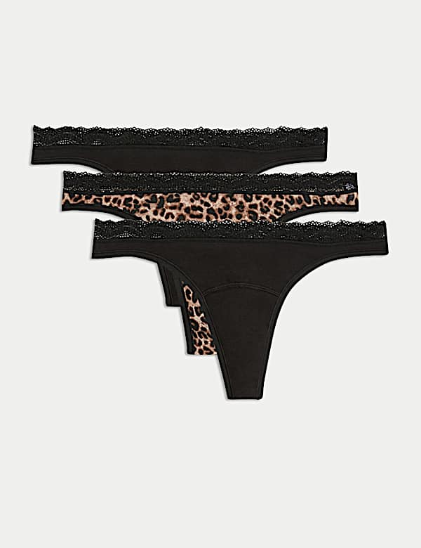 3pk Light Absorbency Period Thongs - NL