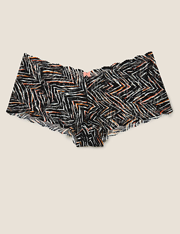 Zebra Print Lace Shorts