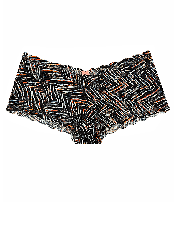 Zebra Print Lace Shorts