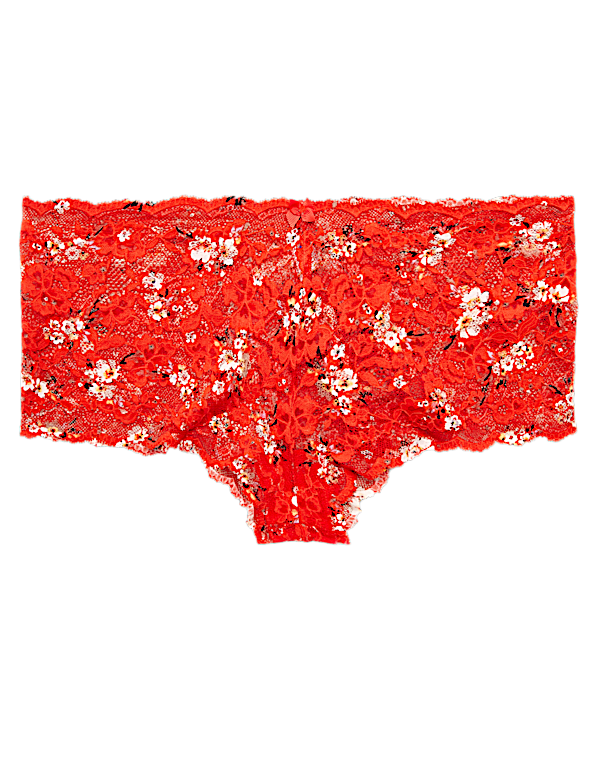 Lace Floral Low Rise Shorts
