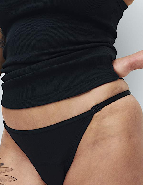 2pk Adaptable Clasp Period Bikini Knickers - JE