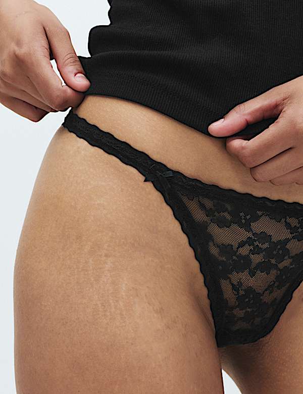 5 Pack Lace Tanga Thong - CH