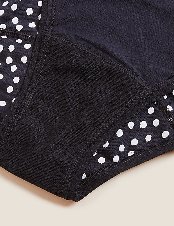 3pk Mixed Absorbency Period High Leg Knickers