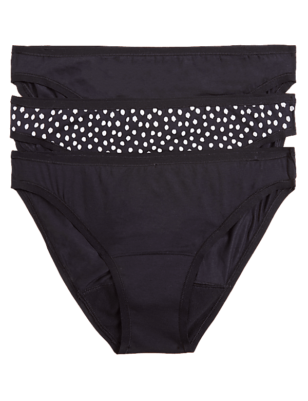 3pk Mixed Absorbency Period Bikini Knickers