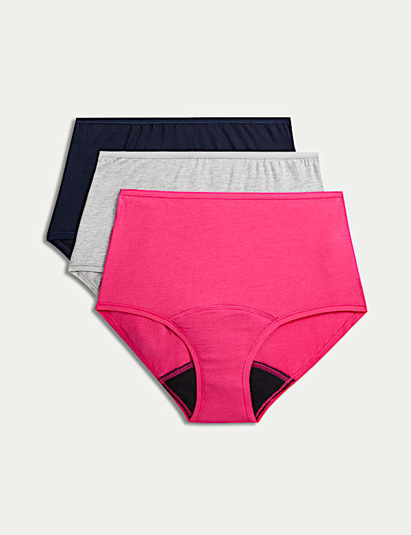 3pk Heavy Absorbency Period Full Briefs - GR