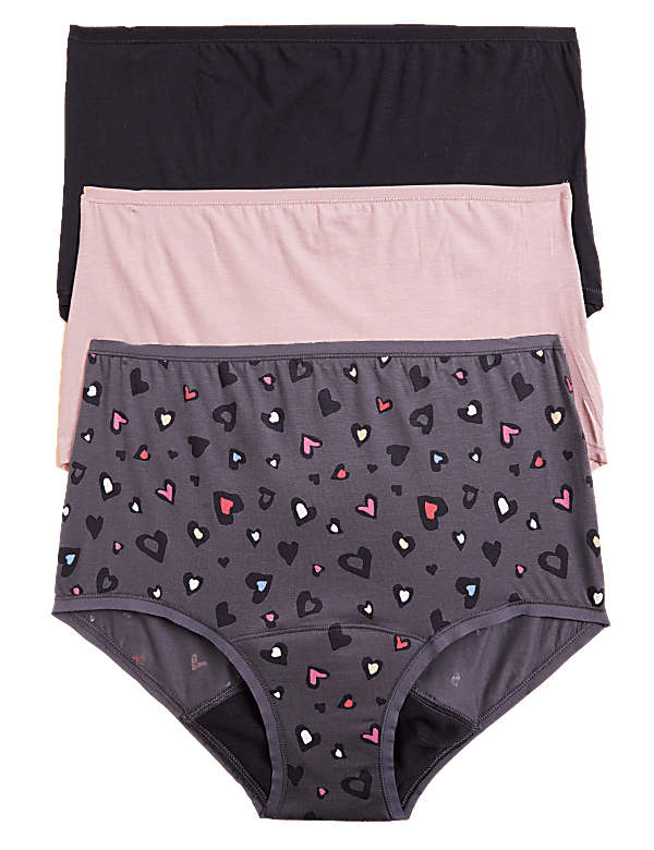 3pk Heavy Absorbency Period Full Briefs