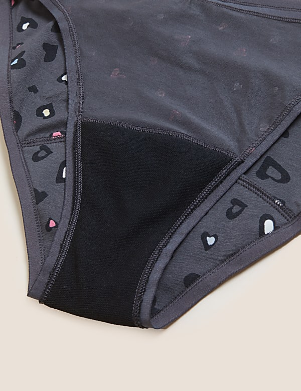 3pk Heavy Absorbency Period High Leg Knickers