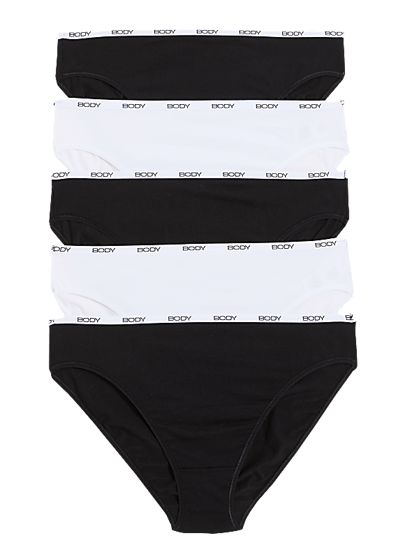 5pk Supima Cotton Body High Leg Knickers