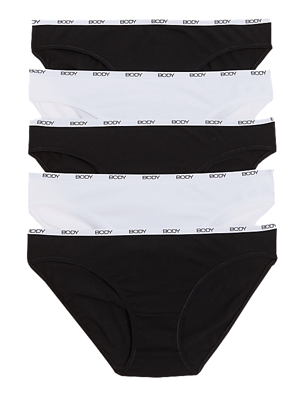 5pk Supima Cotton Body Bikini Knickers