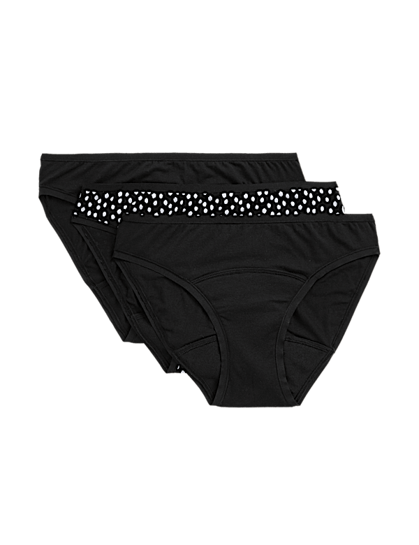 3pk Heavy Absorbency Period Bikini Knickers
