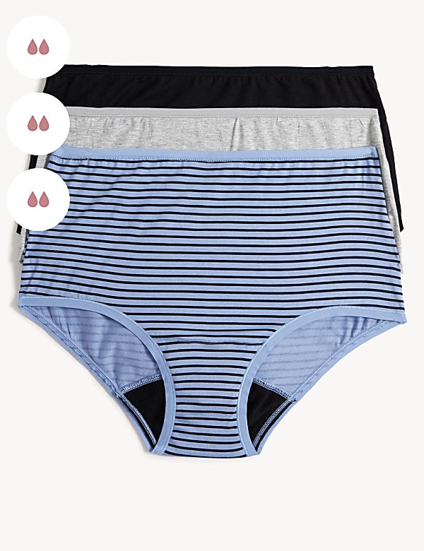 3pk Moderate Absorbency Period Full Briefs