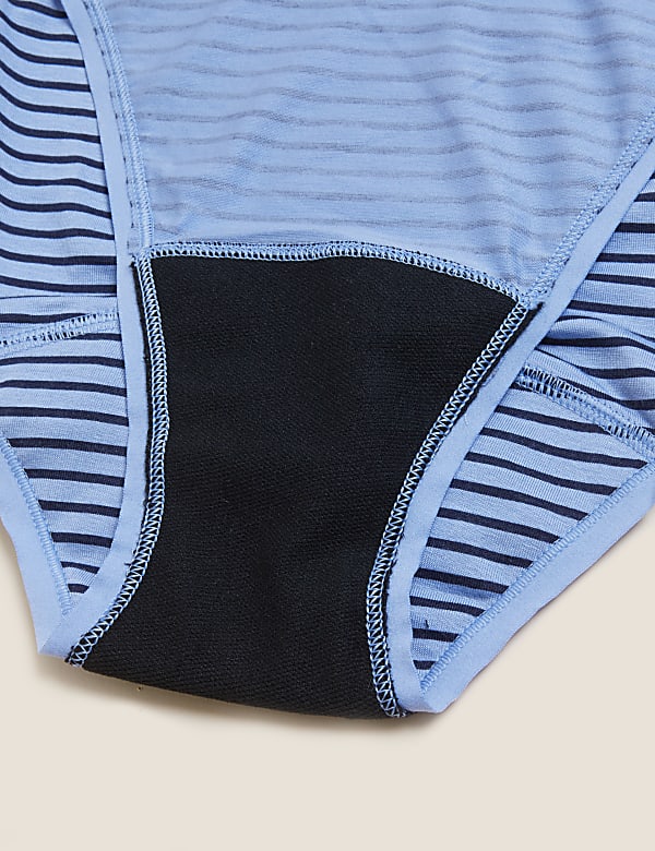 3pk Moderate Absorbency Period High Leg Knickers