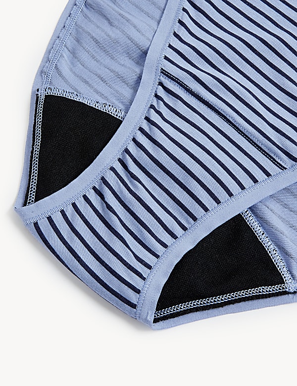 3pk Moderate Absorbency Period High Leg Knickers