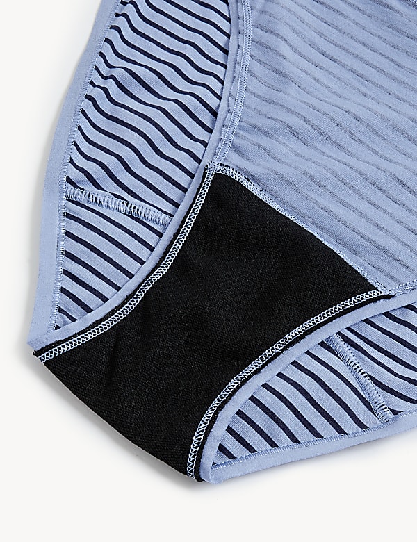 3pk Moderate Absorbency Period High Leg Knickers