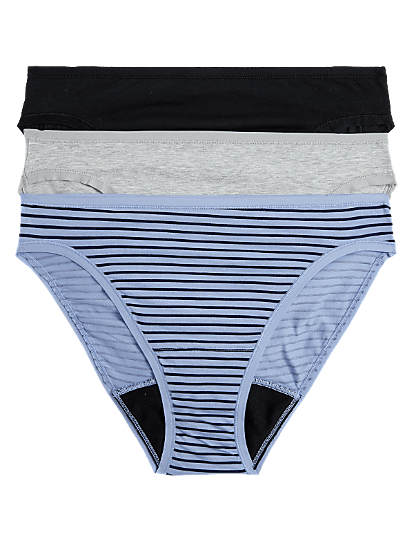 3pk Moderate Absorbency Period High Leg Knickers