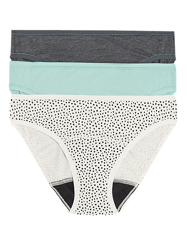 3pk Moderate Absorbency Period Bikini Knickers