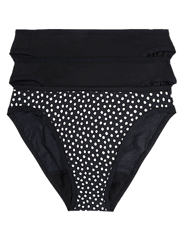 3pk Moderate Absorbency Period High Leg Knickers