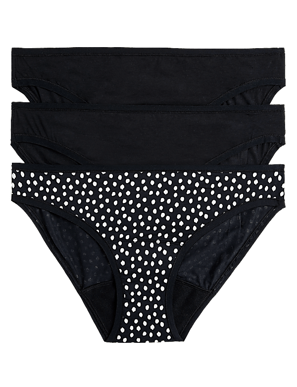 3pk Moderate Absorbency Period Bikini Knickers
