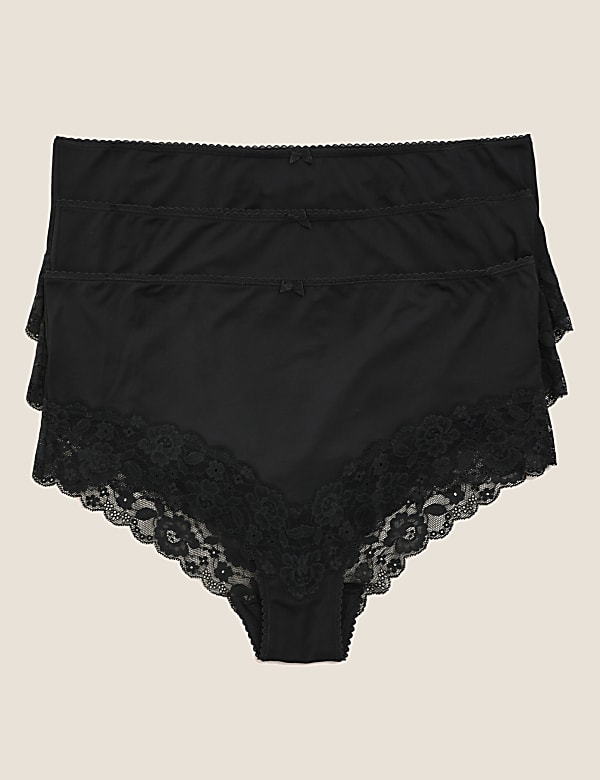 3pk Lace High Rise Shorts