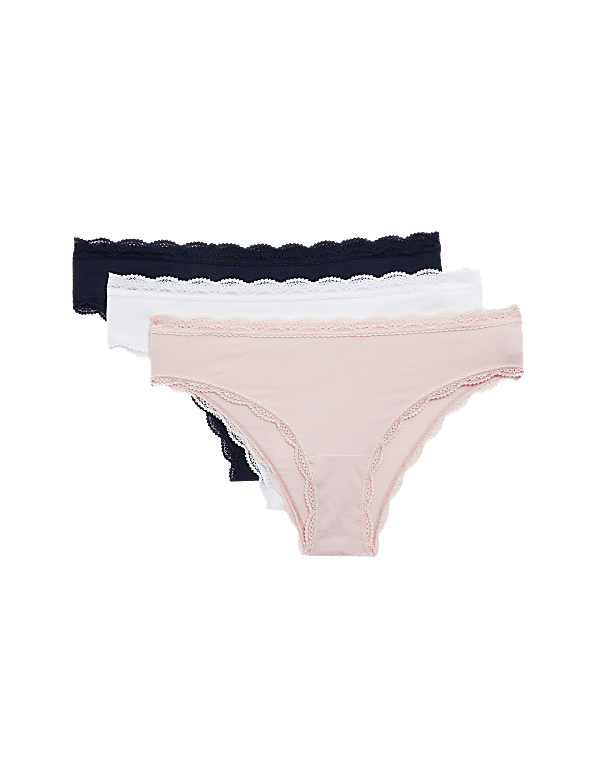 3pk Cotton Rich Brazilian Knickers
