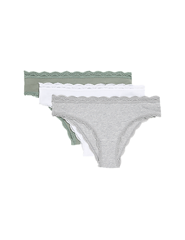 3pk Cotton Rich Brazilian Knickers