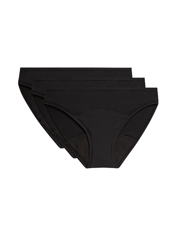 3pk Heavy Absorbency Period Bikini Knickers