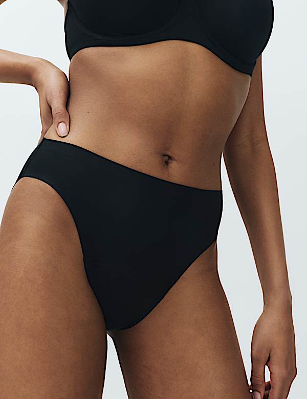 3 Pack Heavy Absorbency No VPL Period High Leg Knickers - GR