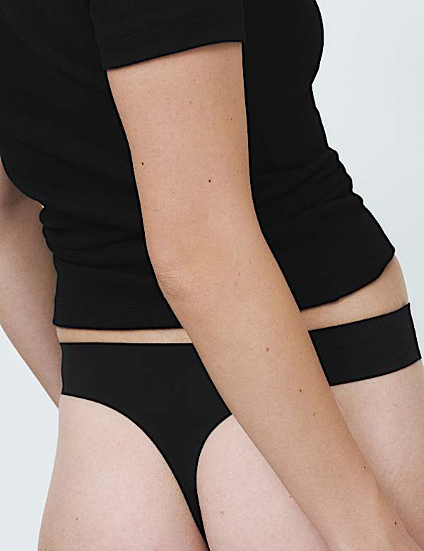 3 Pack No VPL Light Absorbency Period Thongs - LU