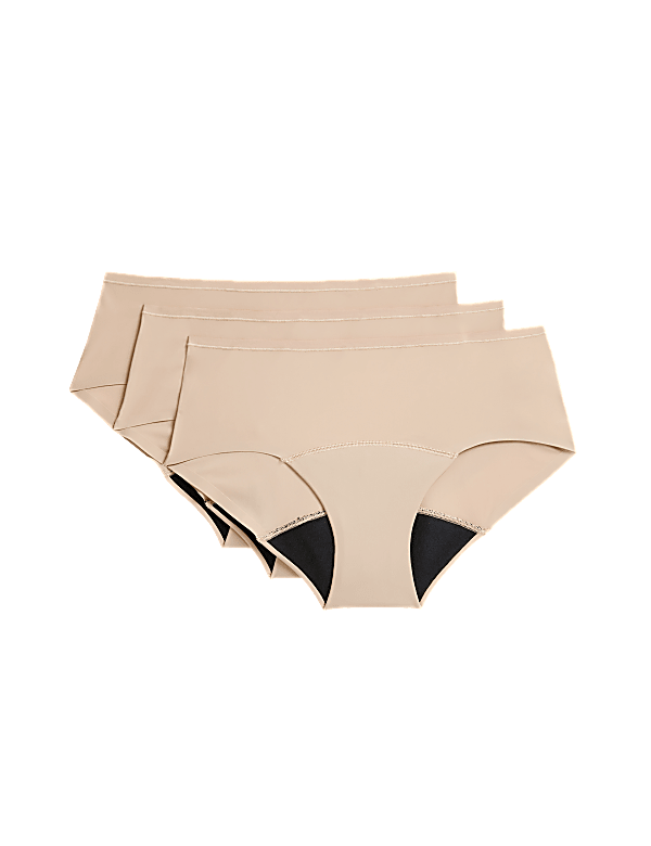 3pk No VPL Heavy Absorbency Period Knicker Shorts