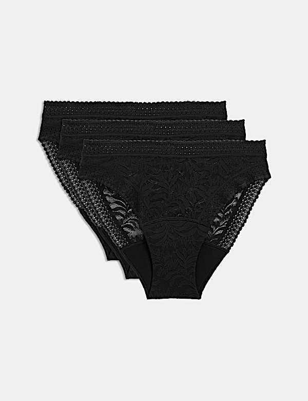 3pk Heavy Absorbency Period High Leg Knickers - VN