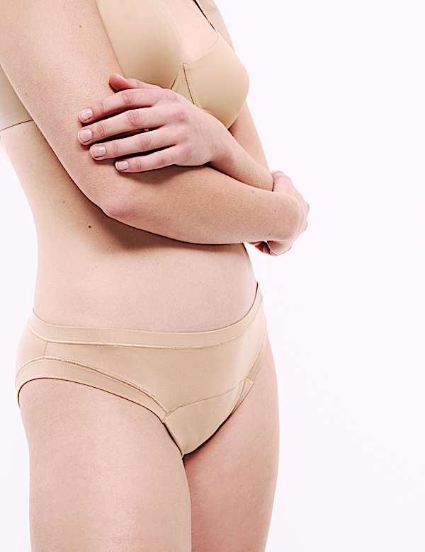 3pk Heavy Absorbency Modal Period Bikini Knickers