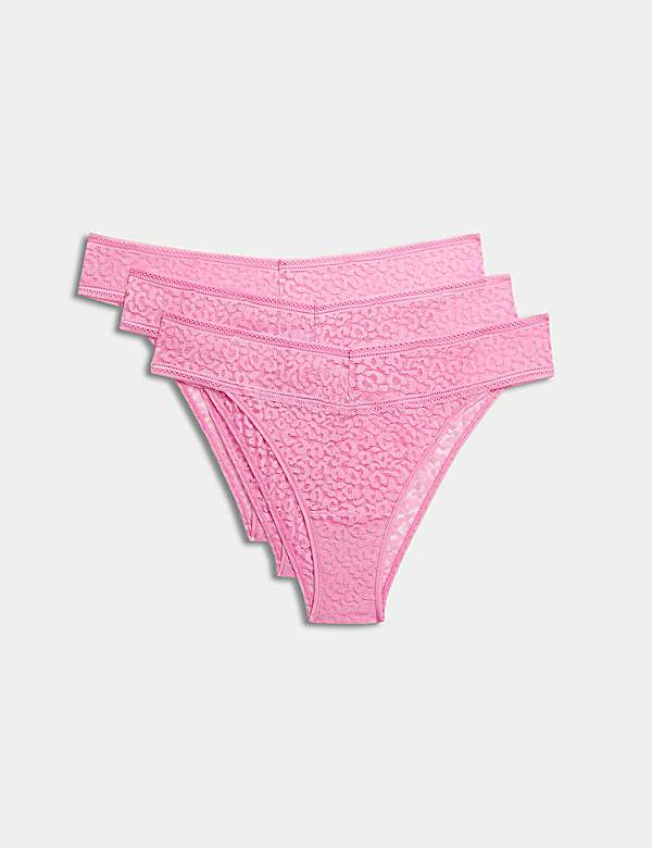 3pk Animal Lace Miami Knickers - ES