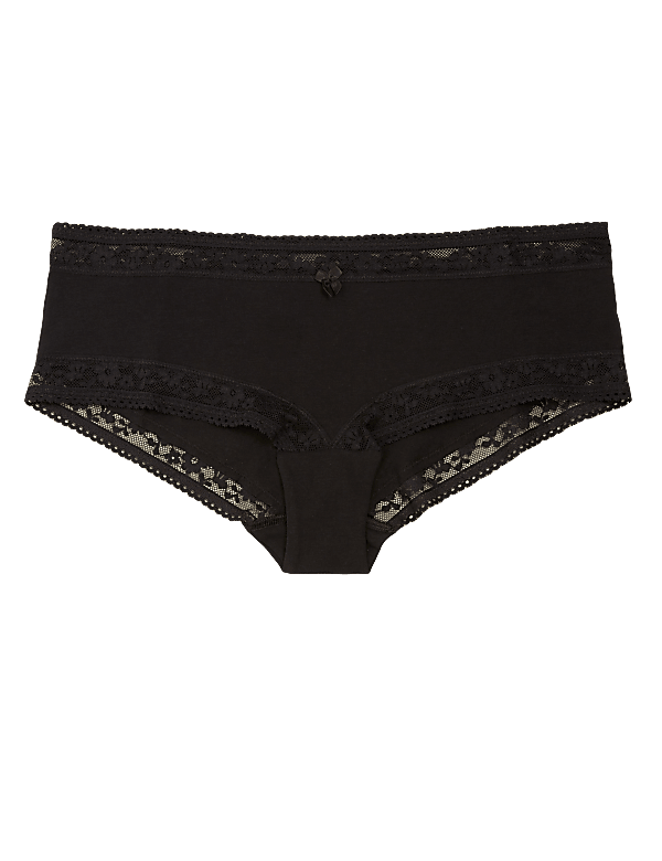Cotton & Lace Low Rise Shorts