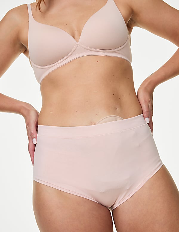 3pk Cotton Rich Brazilian Stoma Knickers