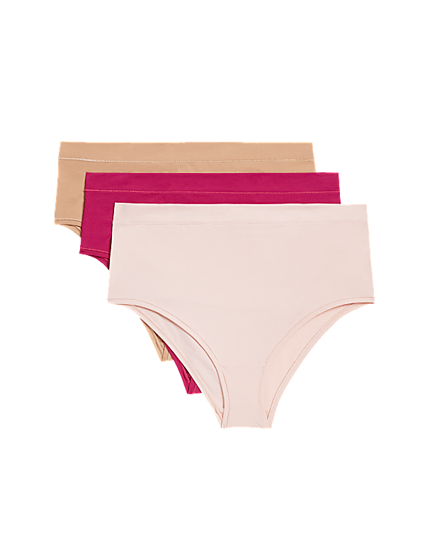 3pk Cotton Rich Brazilian Stoma Knickers