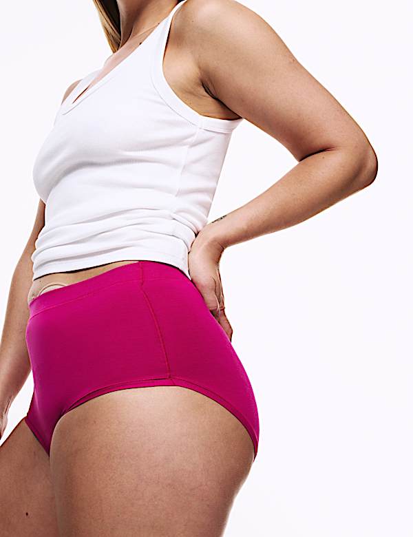 3pk Cotton Rich Full Brief Stoma Knickers