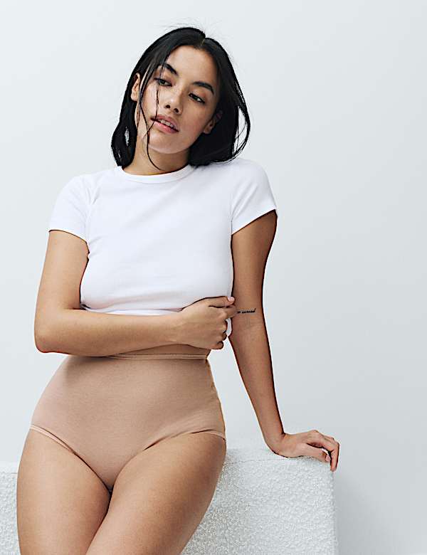 Lot de 5 culottes embo&icirc;tantes 100 % coton - CA