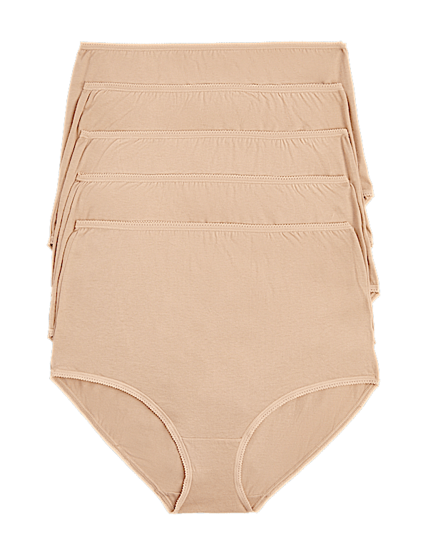 5pk Pure Cotton Full Briefs